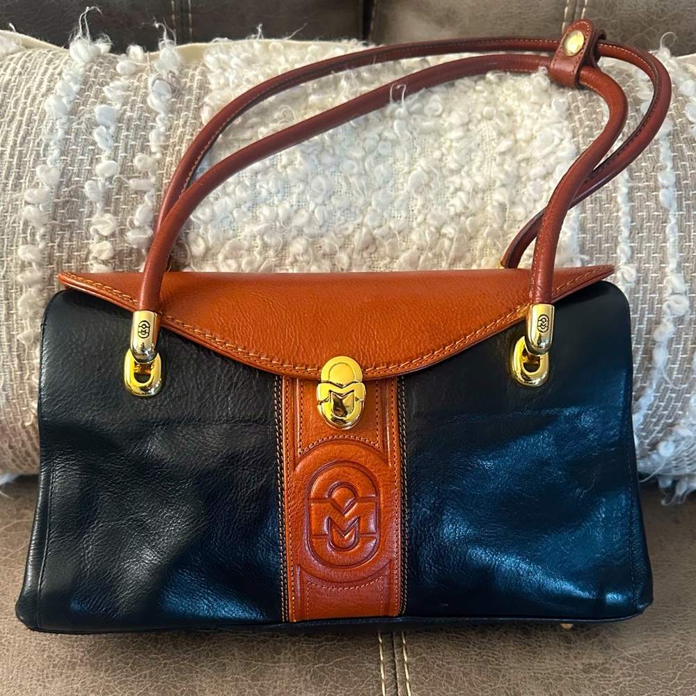 Marino Orlandi Vintage Italian Leather Bag. EUC 13x7x4